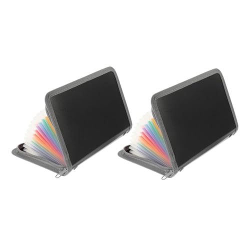 Veemoon 2 Stück Mini Faltordner mit Reißverschluss Teiliges Bunte Mehrlagige Quittungsmappe für Karten und Dokumente Sicherer Schutz und Effiziente Organisation Veemoon 2 Stück Mini Faltordner mit Reißverschluss Teiliges Bunte Mehrlagige Quittungsmappe für Karten und Dokumente Sicherer Schutz und Effiziente Organisation von Veemoon