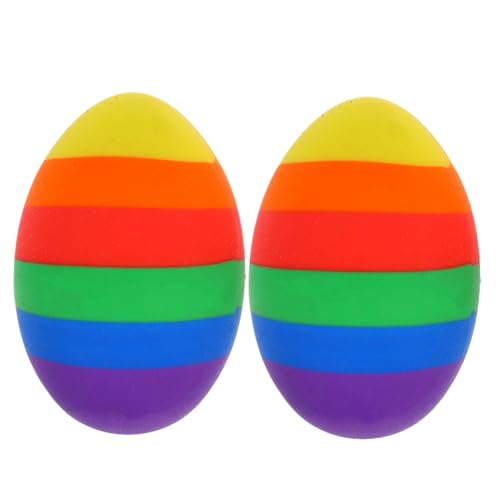 Veemoon 2 Stück Mini Radiergummi Ostern Ei Form Süße Bunte Eier Radiergummis für Lustige Ostergeschenke und Praktische Schreibwaren für Schule und Büro Veemoon 2 Stück Mini Radiergummi Ostern Ei Form Süße Bunte Eier Radiergummis für Lustige Ostergeschenke und Praktische Schreibwaren für Schule und Büro von Veemoon
