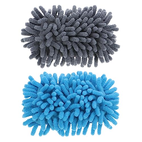 Veemoon 2 Stück Reinigungsschwamm Tafelkreide Radiergummi Whiteboard-radierer Auswaschbarer Plattenreiniger Tafelreiniger Glastafel Radiergummi Tafelwischer Brettwischer Chenille von Veemoon