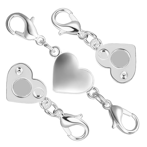 Veemoon 2 Stück Schmuck Verschluss Schließe Magnete Schnappen Geformt Schließungen Austausch Der Magnetverschlüsse Verschlüsse Für Schmuck Kette Schlüssel Befestigung 925 Silber Veemoon 2 Stück Schmuck Verschluss Schließe Magnete Schnappen Geformt Schließungen Austausch Der Magnetverschlüsse Verschlüsse Für Schmuck Kette Schlüssel Befestigung 925 Silber von Veemoon