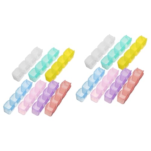 Veemoon 2 Stück Schmuckaufbewahrungsbox mit Fächern Dekorative Schmuckschatulle für Ohrringe Ringe Transparentes Design für Aufbewahrung Organisation von Schmuck Veemoon 2 Stück Schmuckaufbewahrungsbox mit Fächern Dekorative Schmuckschatulle für Ohrringe Ringe Transparentes Design für Aufbewahrung Organisation von Schmuck von Veemoon