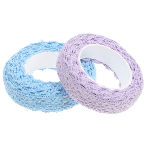 Veemoon 2 Stück Selbstklebendes Spitzenband für DIY Bastelprojekte Vintage Baumwoll Lace Blau und Helllila für Weihnachten Hochzeiten und Scrapbooking Veemoon 2 Stück Selbstklebendes Spitzenband für DIY Bastelprojekte Vintage Baumwoll Lace Blau und Helllila für Weihnachten Hochzeiten und Scrapbooking von Veemoon