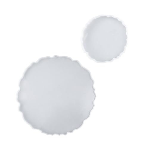 Veemoon 2 Stück Silikon Tray Mold Rundes DIY Tablett Form Silikonform für Epoxidharz Serviertablett Gießform Langlebig Glatt Einfache Entformung für Aufbewahrung und Servieren Veemoon 2 Stück Silikon Tray Mold Rundes DIY Tablett Form Silikonform für Epoxidharz Serviertablett Gießform Langlebig Glatt Einfache Entformung für Aufbewahrung und Servieren von Veemoon