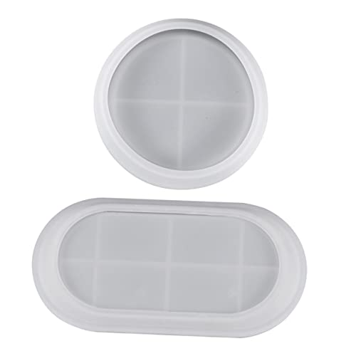 Veemoon 2 Stück Silikonform Rechteck Rund DIY Silikon Tablett Gießform für Epoxidharz Resin Basteln Wiederverwendbar Sicher und Langlebig für Kreative Aufbewahrungsschalen Veemoon 2 Stück Silikonform Rechteck Rund DIY Silikon Tablett Gießform für Epoxidharz Resin Basteln Wiederverwendbar Sicher und Langlebig für Kreative Aufbewahrungsschalen von Veemoon