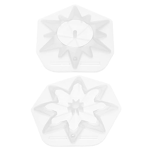 Veemoon 2 Stück Silikonform Schneeflocken für DIY Weihnachtsdeko Praktische Gießform für Kreative Bastelprojekte Leicht zu Entformen für Winterdekoration und Veemoon 2 Stück Silikonform Schneeflocken für DIY Weihnachtsdeko Praktische Gießform für Kreative Bastelprojekte Leicht zu Entformen für Winterdekoration und von Veemoon