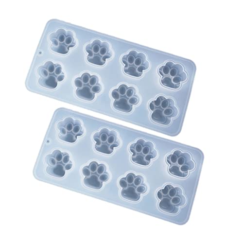 Veemoon 2 Stück Silikonformen Katzenpfote DIY Gießform Hochwertigem Silikon für Kreative Bastelprojekte und Dekorative Ornamente Sicher und Flexibel von Veemoon