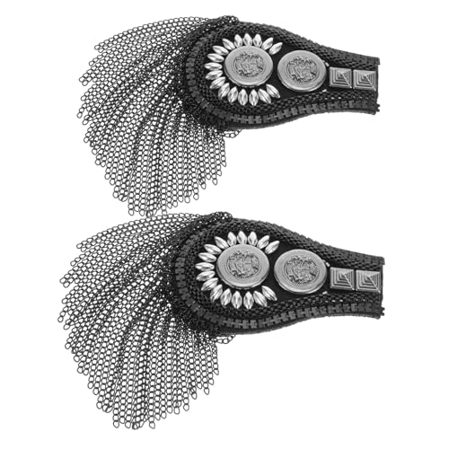 Veemoon 2 Stück Tassel Schulterapplikationen mit Fransen Schulterpasse für Jacken und Kostüme Vielseitige Verzierungen für Partys Festivals und Uniformen Langlebiges Design Veemoon 2 Stück Tassel Schulterapplikationen mit Fransen Schulterpasse für Jacken und Kostüme Vielseitige Verzierungen für Partys Festivals und Uniformen Langlebiges Design von Veemoon