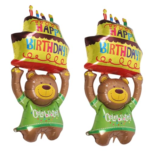 Veemoon 2 Stück Teiliges Bär Folienballon Geburtstagsdeko Tierparty Luftballons Niedliche Bärchenform für Kindergeburtstag Tisch und Raumdekoration Spielerisch Festlich Veemoon 2 Stück Teiliges Bär Folienballon Geburtstagsdeko Tierparty Luftballons Niedliche Bärchenform für Kindergeburtstag Tisch und Raumdekoration Spielerisch Festlich von Veemoon