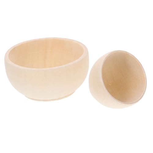 Veemoon 2 Stück Teiliges DIY Holzschalen aus Naturbelassenem Holz Leichte Glatte Unbemalte Schalen zum Bemalen Kreative Bastelrohlinge für Dekoration Geschenkideen und Handwerksprojekte Veemoon 2 Stück Teiliges DIY Holzschalen aus Naturbelassenem Holz Leichte Glatte Unbemalte Schalen zum Bemalen Kreative Bastelrohlinge für Dekoration Geschenkideen und Handwerksprojekte von Veemoon
