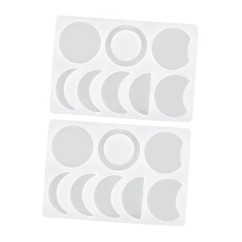 Veemoon 2 Stück Teiliges Silikon Mond Motiv Gießform Flexible DIY Schmuckform für Handgemachte Anhänger Wiederverwendbar Leicht zu Reinigen für Epoxidharz Bastelprojekte und Kreative Veemoon 2 Stück Teiliges Silikon Mond Motiv Gießform Flexible DIY Schmuckform für Handgemachte Anhänger Wiederverwendbar Leicht zu Reinigen für Epoxidharz Bastelprojekte und Kreative von Veemoon