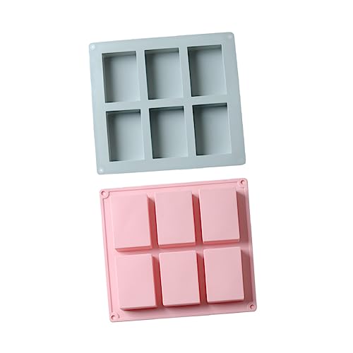 Veemoon 2 Stück Teiliges Silikon Seifenform Hohlräume Rechteckig Flexibel Langlebig Backofen Mikrowellen Gefrierschrankgeeignet DIY Seifen und Kuchenform Blau Veemoon 2 Stück Teiliges Silikon Seifenform Hohlräume Rechteckig Flexibel Langlebig Backofen Mikrowellen Gefrierschrankgeeignet DIY Seifen und Kuchenform Blau von Veemoon