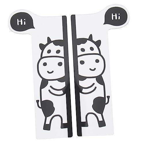 Veemoon 2 Stück Tierdesign Monitor Memo Board Transparente Acryl Notizen Halter für Computer Bildschirme Niedliche Kühe als Praktische Erinnerungshilfe für Büro und Studium von Veemoon