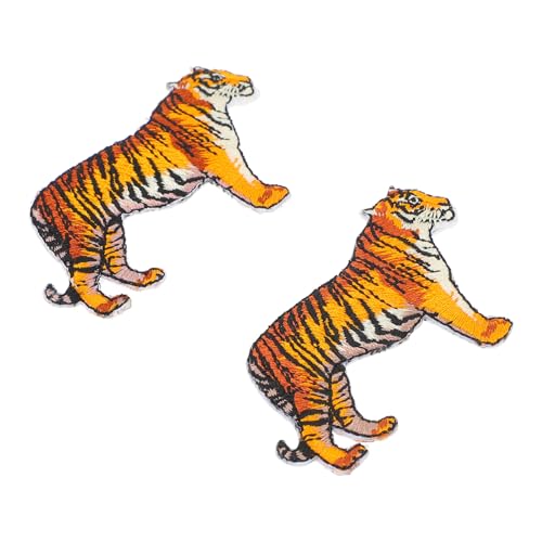 Veemoon 2 Stück Tiger Aufbügel Patches Bestickte Tier Applikationen Farbintensiv und Langlebig zum Reparieren und Verzieren von Kleidung Taschen und Kostümen Veemoon 2 Stück Tiger Aufbügel Patches Bestickte Tier Applikationen Farbintensiv und Langlebig zum Reparieren und Verzieren von Kleidung Taschen und Kostümen von Veemoon