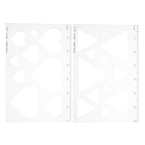 Veemoon 2 Stück Transparente Schneidevorlagen für Präzise Holzbearbeitung Multifunktionale Router Vorlagen für Kreative Designs Veemoon 2 Stück Transparente Schneidevorlagen für Präzise Holzbearbeitung Multifunktionale Router Vorlagen für Kreative Designs von Veemoon