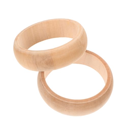 Veemoon 2 Stück Unbehandelte Holzarmbänder Glatte Robuste Holzringe für DIY Schmuckherstellung DIY Armbänder zum Bemalen und Basteln Leicht und Langlebig Veemoon 2 Stück Unbehandelte Holzarmbänder Glatte Robuste Holzringe für DIY Schmuckherstellung DIY Armbänder zum Bemalen und Basteln Leicht und Langlebig von Veemoon