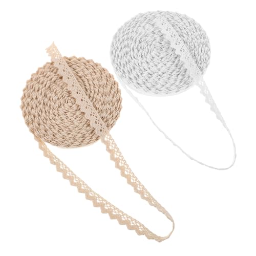 Veemoon 2 Stück Vintage Baumwoll-spitzenband mit Floraler Häkelbordüre Breit Vielseitiges Spitzenband für Festliche Nähprojekte Geschenkverpackung und Bastelarbeiten Veemoon 2 Stück Vintage Baumwoll-spitzenband mit Floraler Häkelbordüre Breit Vielseitiges Spitzenband für Festliche Nähprojekte Geschenkverpackung und Bastelarbeiten von Veemoon