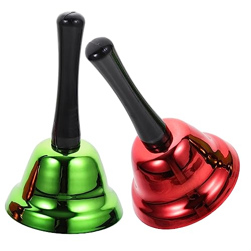 Veemoon 2 Stück Vintage Handglocken für Restaurantservice und Weihnachten Metallglocken Rot und Grün für Kreative Anlässe Haustiertraining Erziehungshilfe Veemoon 2 Stück Vintage Handglocken für Restaurantservice und Weihnachten Metallglocken Rot und Grün für Kreative Anlässe Haustiertraining Erziehungshilfe von Veemoon