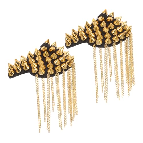 Veemoon 2 Stück Vintage Metall Schulterklappen mit Quasten und Nietverzierung DIY Schulter Epauletten Schmuck Langlebige Ccb Eisen Materialien Kostüm dekoration Veemoon 2 Stück Vintage Metall Schulterklappen mit Quasten und Nietverzierung DIY Schulter Epauletten Schmuck Langlebige Ccb Eisen Materialien Kostüm dekoration von Veemoon