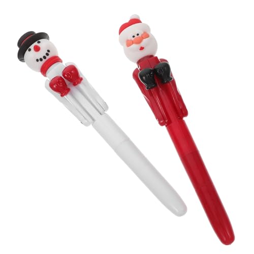 Veemoon 2 Stück Weihnachtliche Kugelschreiber mit Boxing Funktion Santa Schneemann Design Interaktive Stifte für Schule Büro und Festtagsdeko Originelle Geschenkidee für Kollegen und Veemoon 2 Stück Weihnachtliche Kugelschreiber mit Boxing Funktion Santa Schneemann Design Interaktive Stifte für Schule Büro und Festtagsdeko Originelle Geschenkidee für Kollegen und von Veemoon