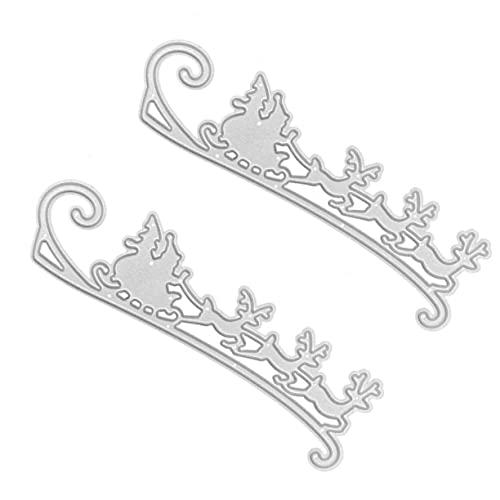 Veemoon 2 Stück Weihnachtssterben weihnachtskarten basteln weihnachtsbasteln bastelmaterial weihnachten Gruß Stanzformen Schablone Weihnachtsschlitten stirbt Kohlenstoffstahl Silver Veemoon 2 Stück Weihnachtssterben weihnachtskarten basteln weihnachtsbasteln bastelmaterial weihnachten Gruß Stanzformen Schablone Weihnachtsschlitten stirbt Kohlenstoffstahl Silver von Veemoon