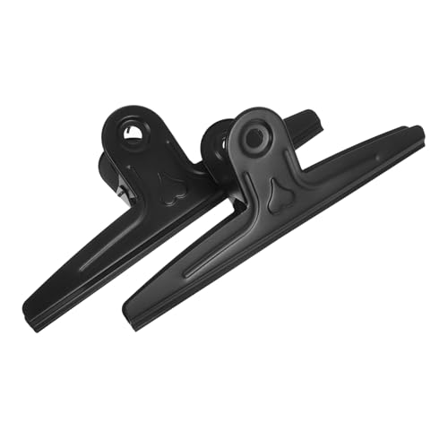 Veemoon 2 Stück Zeichenbrett-clip Jumbo-ordner-clips Ordnerklammern Extra Groß Clips Clips Papierklammern Groß Klemmbrett-hardware Lebensmittelklammern Für Taschen Rostfreier Stahl Schwarz von Veemoon