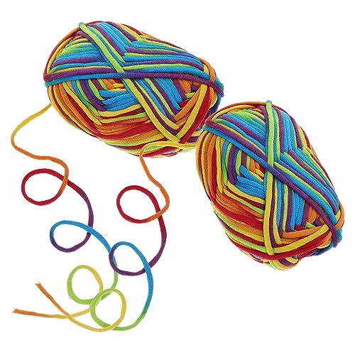 Veemoon 2 Stück bastelzeug craft handystativ crochet braids textilien Bausatz klobig Garn zum Häkeln Herstellung vielfältig Baumwollgarn professionelles Strickgarn Baumwolle Colorful Veemoon 2 Stück bastelzeug craft handystativ crochet braids textilien Bausatz klobig Garn zum Häkeln Herstellung vielfältig Baumwollgarn professionelles Strickgarn Baumwolle Colorful von Veemoon
