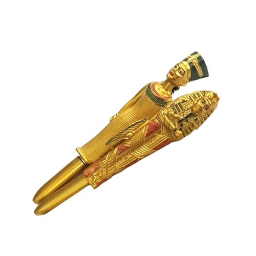 Veemoon 2 Stück kugelschreiber Stift Geburtstag Pharaoh ballpoint pen Egypt figurine collection Pharaonenhandwerk aus Kunststoff Ägypten Stifte Handwerk Plastik von Veemoon