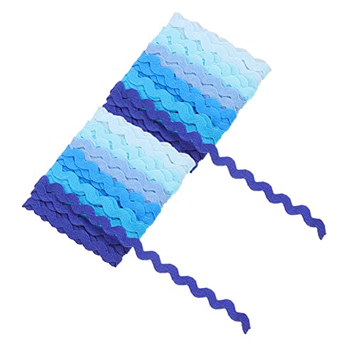 Veemoon 2 Stücke Geschenkverpackungsband Nähen wellig breites Band weißes Band seidenband ribbon wickeltischaufsatz Schleifenband selber machen Kleidung wellenförmig trimmen Polyester von Veemoon