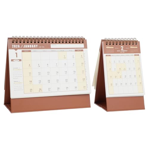 Veemoon 2-teiliger Tischkalender 2026: Kleiner Klappkalender Zum Aufklappen, Stehend, Für Den Schreibtisch, Monatsplaner, Staffelei Für Büro Und Zuhause, Tragbarer Tischplaner Veemoon 2-teiliger Tischkalender 2026: Kleiner Klappkalender Zum Aufklappen, Stehend, Für Den Schreibtisch, Monatsplaner, Staffelei Für Büro Und Zuhause, Tragbarer Tischplaner von Veemoon