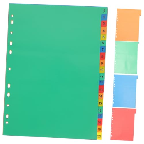 Veemoon 20 Blatt Bunte Gelochte Nachfüllseiten für Ringordner Stabile Trennblätter mit Zahlenindex Farbige Dokumenten Organisatoren für Büro Schule Studenten und Aktenverwaltung Veemoon 20 Blatt Bunte Gelochte Nachfüllseiten für Ringordner Stabile Trennblätter mit Zahlenindex Farbige Dokumenten Organisatoren für Büro Schule Studenten und Aktenverwaltung von Veemoon