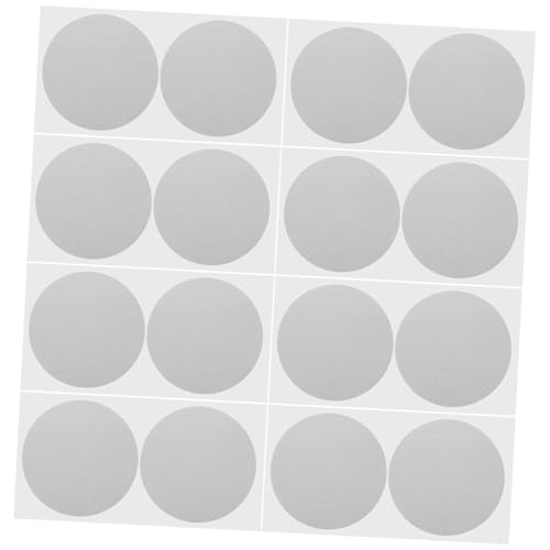Veemoon 20 Blatt Runde Scratch Off Aufkleber für Diy Rubbellose Selbstklebende Etiketten für Partypreise Gender Reveal und Hochzeiten Silberne Beschichtung von Veemoon