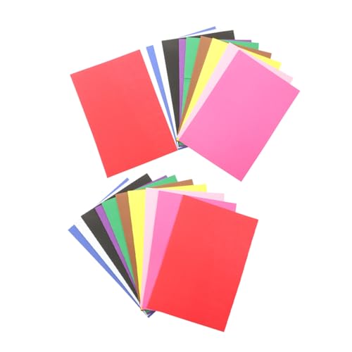 Veemoon 20 Blatt Schwammpapier Vintage Scrapbook Supplies Handwerksmaterialien Blumenpressepapier bunter Bastelschwamm Scrapbooking-Texturpapier Origami -Papier von Veemoon