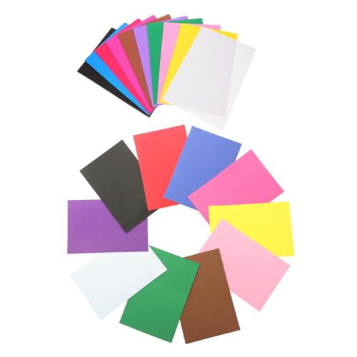 Veemoon 20 Blatt Schwammpapier bunter Bastelschwamm Spezialmaterial Papier Sammelalbum liefert Papier Künstler Teebeutelpapier Origami -Papier Bastelschwamm Quadrate DIY Material Papier von Veemoon