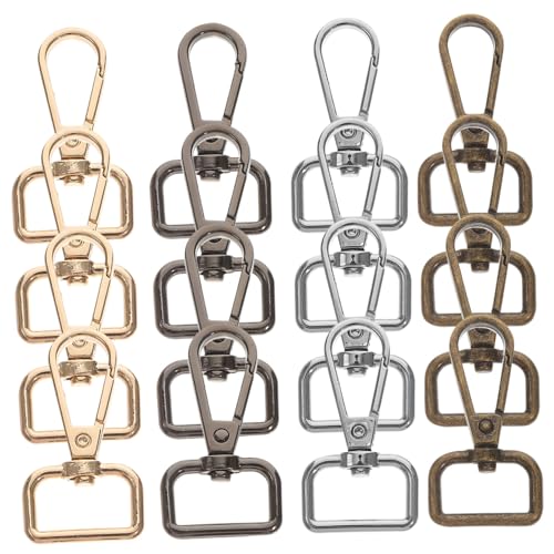 Veemoon 20 Stck Teiliges Metall Drehkarabiner Stabile Hummer Klappverschlüsse Zinklegierung Silber Gold Schwarz Antikbronze für Schlüsselanhänger DIY Bastelprojekte Langlebig und Veemoon 20 Stck Teiliges Metall Drehkarabiner Stabile Hummer Klappverschlüsse Zinklegierung Silber Gold Schwarz Antikbronze für Schlüsselanhänger DIY Bastelprojekte Langlebig und von Veemoon
