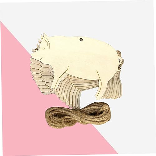 Veemoon 20 Stck. Schwein Holzanhänger aus Unbehandeltem Holz mit Aufhängeschnur Flache Schweine Form Blanko Holzschilder zum Basteln Personalisierbare Dekoration für Geschenke Projekte Veemoon 20 Stck. Schwein Holzanhänger aus Unbehandeltem Holz mit Aufhängeschnur Flache Schweine Form Blanko Holzschilder zum Basteln Personalisierbare Dekoration für Geschenke Projekte von Veemoon