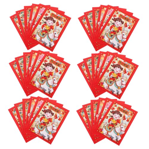 Veemoon 20 Stück Chinesische Rote Umschläge Cartoon Pferd Design Jahr Des Pferdes Spring Festival Geldumschläge Stabile Papierverarbeitung für Neujahr Hochzeit Geburtstag Veemoon 20 Stück Chinesische Rote Umschläge Cartoon Pferd Design Jahr Des Pferdes Spring Festival Geldumschläge Stabile Papierverarbeitung für Neujahr Hochzeit Geburtstag von Veemoon