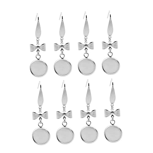 Veemoon 20 Stück DIY Ohrschmuck Basisplatten Stilvolle Ohrringe Bastelmaterial mit Ohrhaken Innendurchmesser für Schmuckdesign für Frauen von Veemoon