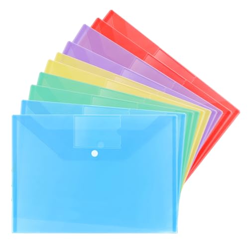 Veemoon 20 Stück Dokumententaschen in Lebhaften Farben mit Druckknopfverschluss für Büroorganisation Schulprojekte und Reiseunterlagen Etikettenfach für Einfache Identifikation und Veemoon 20 Stück Dokumententaschen in Lebhaften Farben mit Druckknopfverschluss für Büroorganisation Schulprojekte und Reiseunterlagen Etikettenfach für Einfache Identifikation und von Veemoon