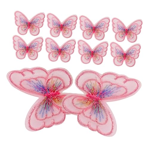 Veemoon 20 Stück Double-layer-schmetterlingsstoff-patch Hochzeit Geformt Flügel Party Schmetterlingsdekor Dekorationen Dekorative Fellflecken Nähen Kleine Schmetterlinge Rosa Polyester Veemoon 20 Stück Double-layer-schmetterlingsstoff-patch Hochzeit Geformt Flügel Party Schmetterlingsdekor Dekorationen Dekorative Fellflecken Nähen Kleine Schmetterlinge Rosa Polyester von Veemoon