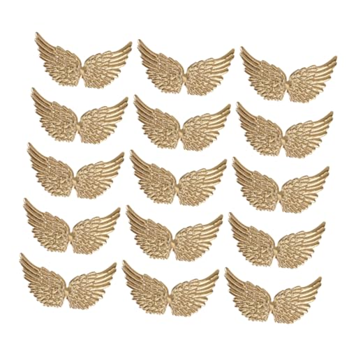 Veemoon 20 Stück Engels Flügel Stoff Aufkleber Flügel Basteln Diy Dekorative Applikationen Kleidungsflicken Selber Machen Appliziertes Flügel Aufnähen Diy-kleidungsdekor Golden von Veemoon