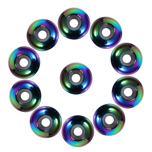 Veemoon 20 Stück Glatte Runde Lose Perlen mit Gummiring für Diy Armband und Halskette Bunte Metallperlen für Schmuckherstellung Veemoon 20 Stück Glatte Runde Lose Perlen mit Gummiring für Diy Armband und Halskette Bunte Metallperlen für Schmuckherstellung von Veemoon