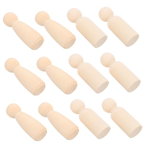 Veemoon 20 Stück Holz-steckpuppen: Unlackierte Holz-steckfiguren, Unbemalte Holzfiguren Für Diy-graffiti-malerei, Kunsthandwerksprojekte, Hochzeitsfeier, Holzspielzeug, Beige Veemoon 20 Stück Holz-steckpuppen: Unlackierte Holz-steckfiguren, Unbemalte Holzfiguren Für Diy-graffiti-malerei, Kunsthandwerksprojekte, Hochzeitsfeier, Holzspielzeug, Beige von Veemoon