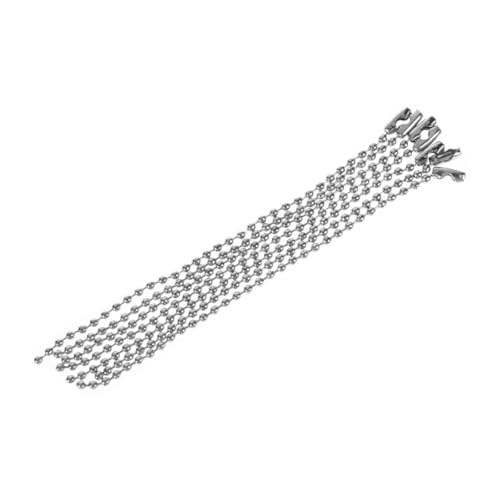 Veemoon 20 Stück Kugelkette bastelzeug metallkette anahtarlık silberketten keychain schlüsselkette schlüsselanhänger seat schlüsselarmband key chains schlüsselhalsband Silver von Veemoon