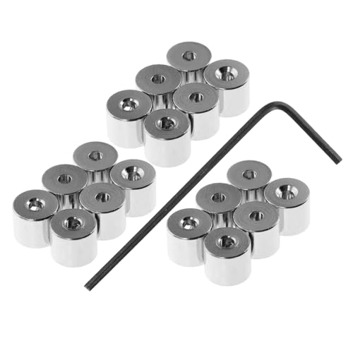 Veemoon 20 Stück Metall Pin Verschlüsse mit Schraubgewinde und Schraubenschlüssel Sicherer Locking Pin Rücken für Broschen Schmuck Verschlüsse für DIY Handwerk und Bastelprojekte von Veemoon