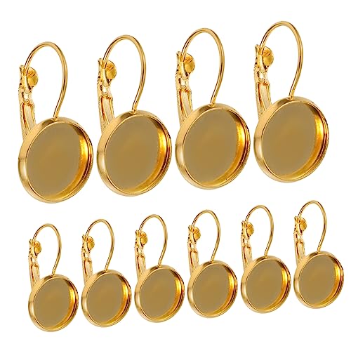 Veemoon 20 Stück Ohrring Lünette Trays für DIY Schmuckherstellung Goldene Ohrringbasis mit Haken Leere Lünette für Harz Designs Veemoon 20 Stück Ohrring Lünette Trays für DIY Schmuckherstellung Goldene Ohrringbasis mit Haken Leere Lünette für Harz Designs von Veemoon