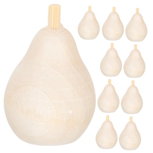 Veemoon 20 Stück Teiliges DIY Unbemalt Naturbelassene Holzfiguren zum Bemalen Glatte Oberfläche Kreative Bastelideen für Erwachsene für Handwerk und Raumdekoration von Veemoon