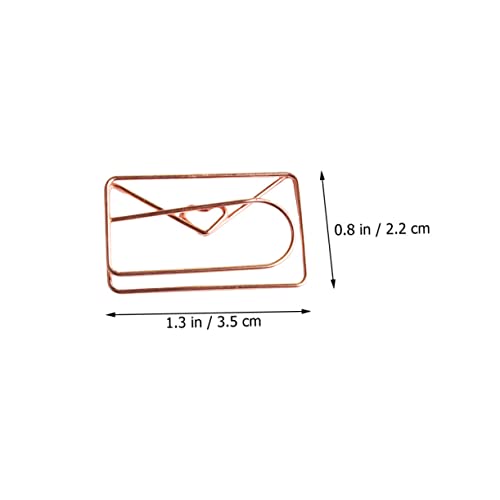 Veemoon 20 Stück Teiliges Dekorative Büroklammern Roségold Zarte Umschlag Form Niedliche Papierklammern für Notizen Dokumente Scrapbooks als Büro und Planer Accessoire Veemoon 20 Stück Teiliges Dekorative Büroklammern Roségold Zarte Umschlag Form Niedliche Papierklammern für Notizen Dokumente Scrapbooks als Büro und Planer Accessoire von Veemoon