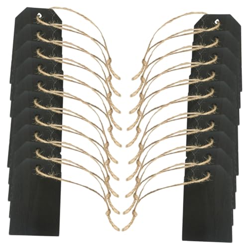 Veemoon 20 Stück Teiliges Hölzerne Blanko Preisschilder zum Aufhängen Robuste Kleine Schwarze Tafeln mit Vorgestanzten Löchern und Juteband Vielseitige DIY Etiketten für Geschenke Veemoon 20 Stück Teiliges Hölzerne Blanko Preisschilder zum Aufhängen Robuste Kleine Schwarze Tafeln mit Vorgestanzten Löchern und Juteband Vielseitige DIY Etiketten für Geschenke von Veemoon