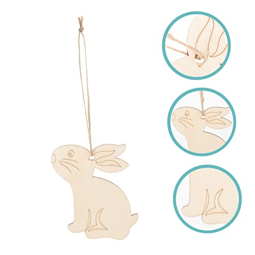 Veemoon 20 Stück Teiliges Holzscheiben mit Hasen und Kükenformen DIY Bemalbare Holzanhänger mit Naturseil für Basteln und Osterdeko zum Aufhängen Veemoon 20 Stück Teiliges Holzscheiben mit Hasen und Kükenformen DIY Bemalbare Holzanhänger mit Naturseil für Basteln und Osterdeko zum Aufhängen von Veemoon