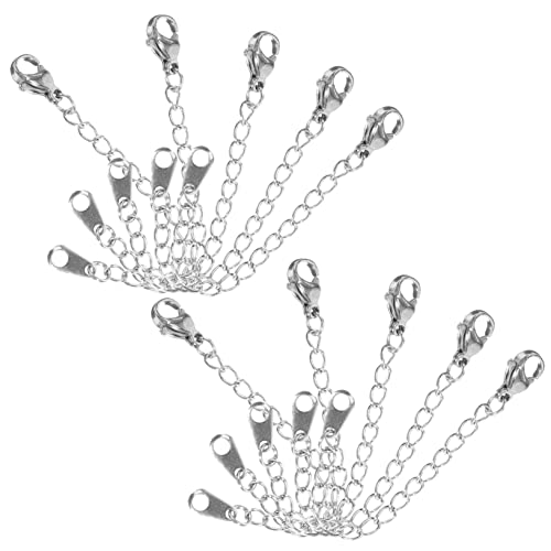 Veemoon 20 Stück Teiliges Karabinerverschluss Kettenverlängerung für DIY Schmuck Armband Halskette Langlebige Polierte Verlängerungsketten Zubehör für Personalisierte Schmuckgestaltung Veemoon 20 Stück Teiliges Karabinerverschluss Kettenverlängerung für DIY Schmuck Armband Halskette Langlebige Polierte Verlängerungsketten Zubehör für Personalisierte Schmuckgestaltung von Veemoon